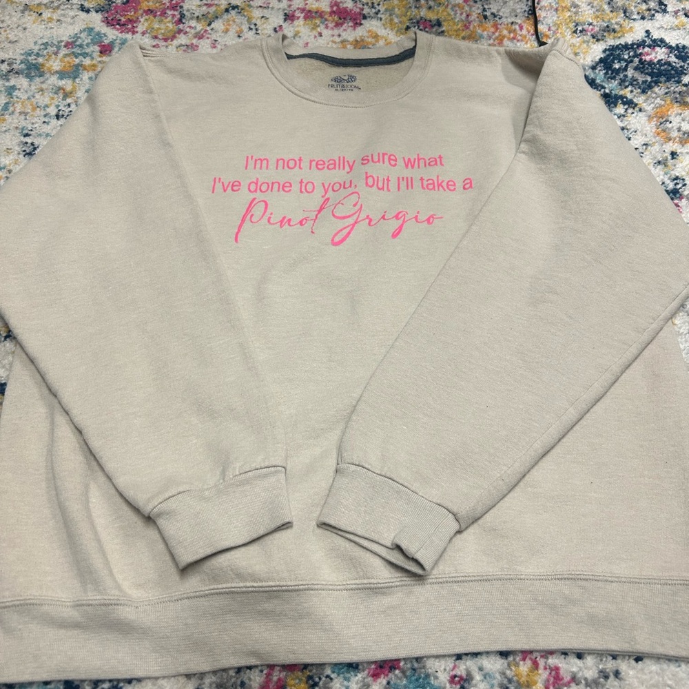 Stassi Vanderpump Rules Pinot Grigio crewneck sweatshirt